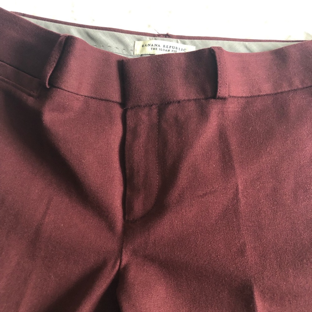 Banana Republic Burgandy Pants